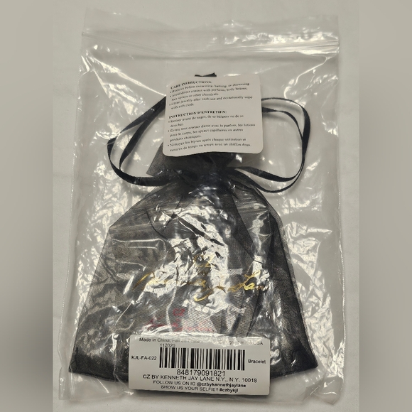 CZ BY KENNETH JAY LANE Delicate Round Tennis Bracelet Cubic Zirconia BRAND NEW - Picture 5 of 7